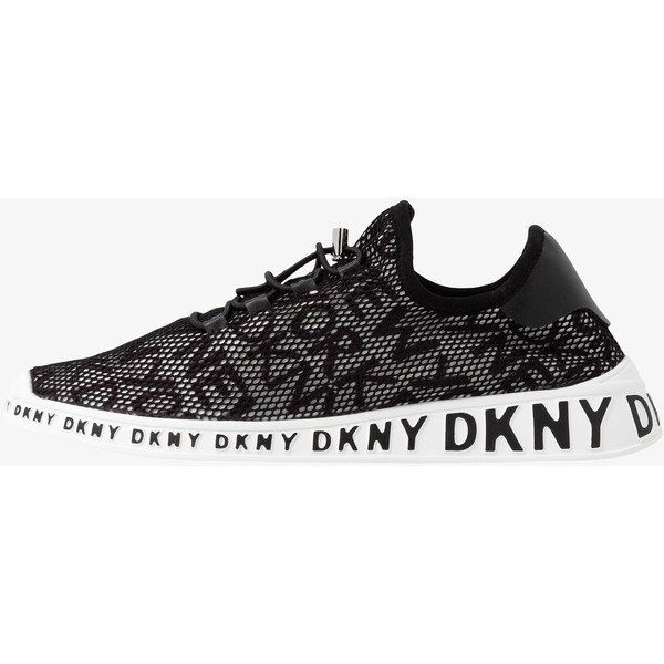 DKNY LACE UP Sneakersy niskie white/black DK111A07F