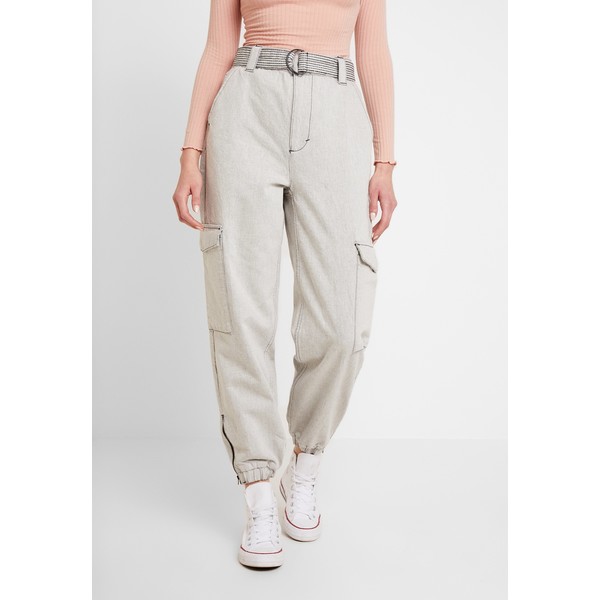 Topshop JUDO Jeansy Relaxed Fit grey TP721N0CQ