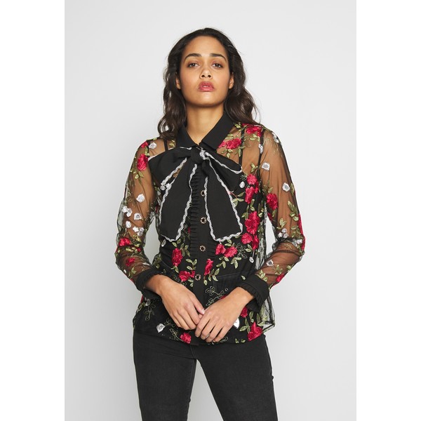 Sister Jane QUEENLY EMBROIDERED BLOUSE Koszula black QS021E04K