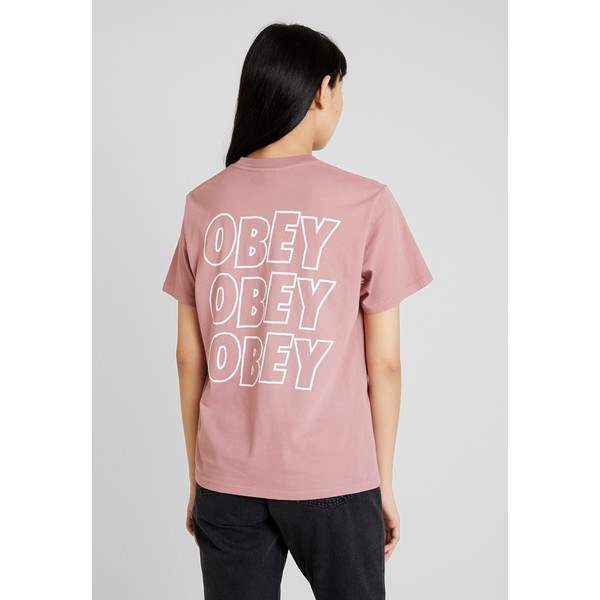 Obey Clothing JUMBLE Bluzka z długim rękawem mauve OB021D01T
