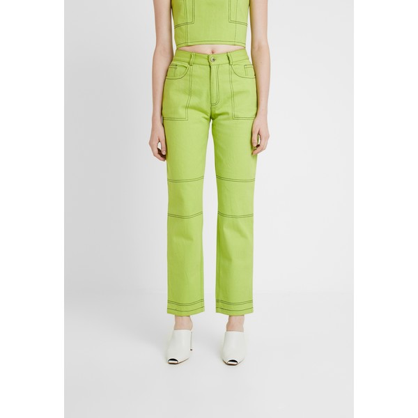 HOSBJERG OLYMPIA JEANS Jeansy Straight Leg lime green HOX21N000