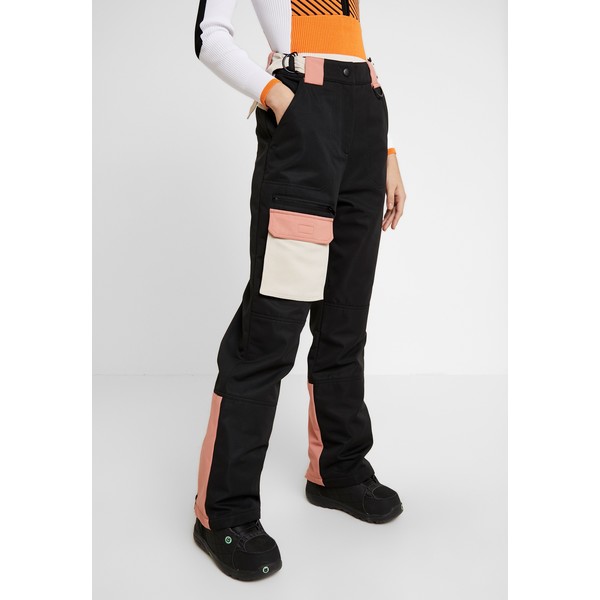 Topshop EXC SNO PLANET Spodnie materiałowe black/ apricot TP721A0NF