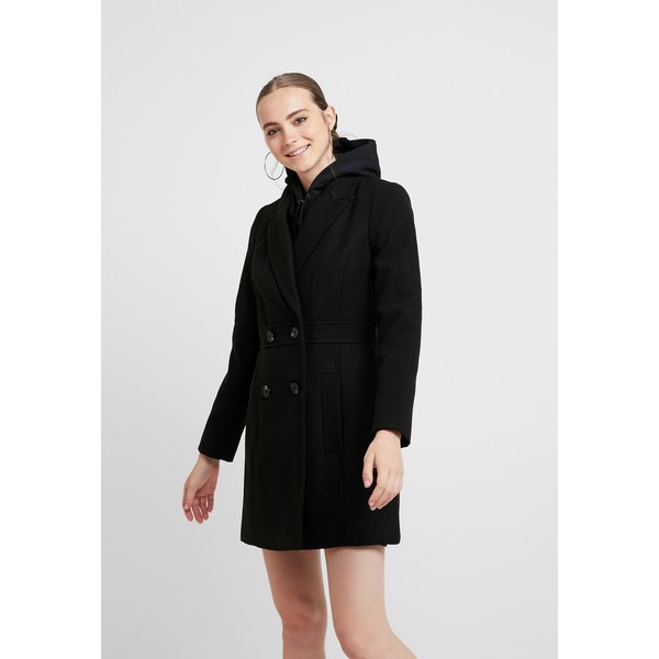 Miss Selfridge GEORGIA PEA COAT UPDATED Krótki płaszcz black exclusive MF921U01O