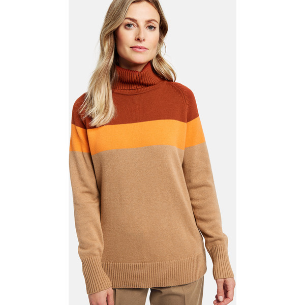GERRY WEBER Sweter w kolorowe pasy 1_170561-44719_7076_40