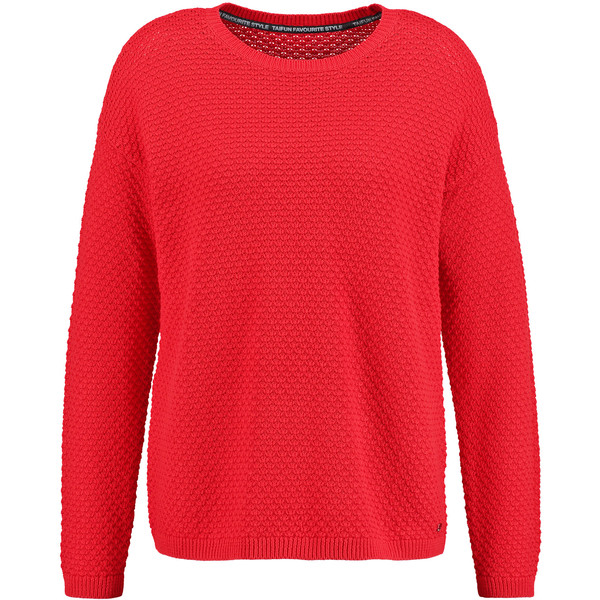 TAIFUN Bawełniany sweter z fakturą 11_572003-15004_6110_L