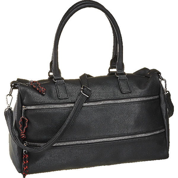 czarna torebka damska Graceland z ozdobnymi zamkami 41001970