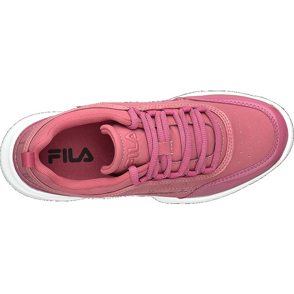 różowe sneakersy damskie Fila na białej podeszwie 18211073