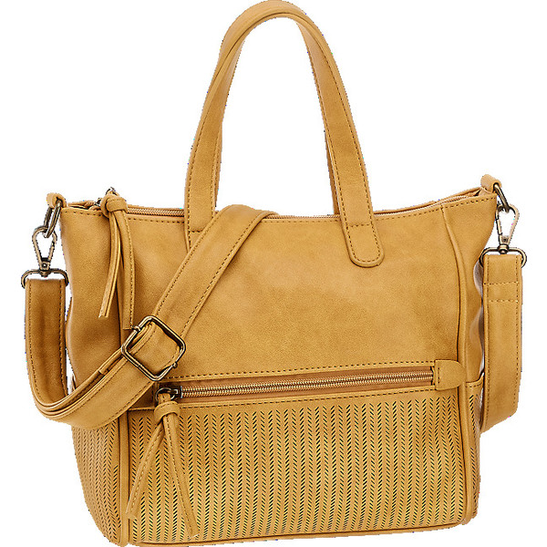 żółta torebka damska Graceland z ażurowym przodem 4100053
