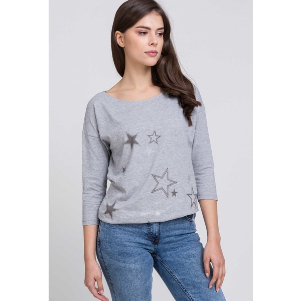 Monnari Bawełniana bluzka z gwiazdkami 20W-TSH0130-K019