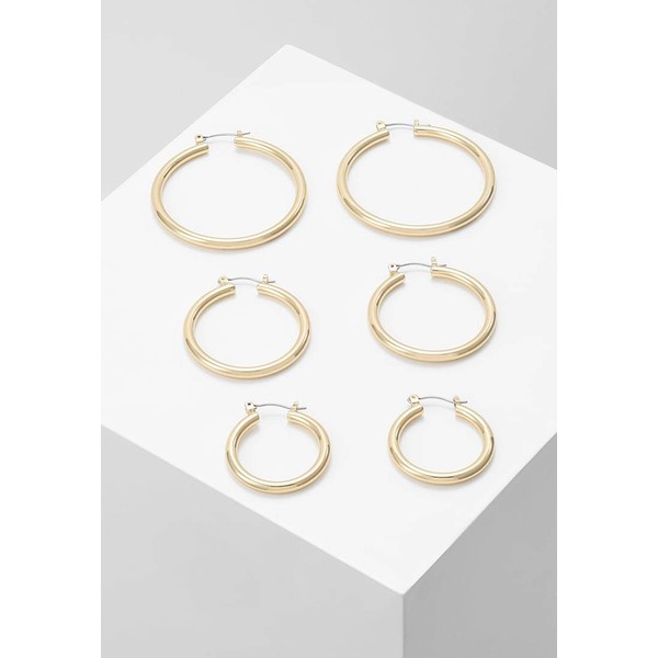 Pieces PCSELINDA EARRINGS 3 PACK Kolczyki gold-coloured PE351L0E8