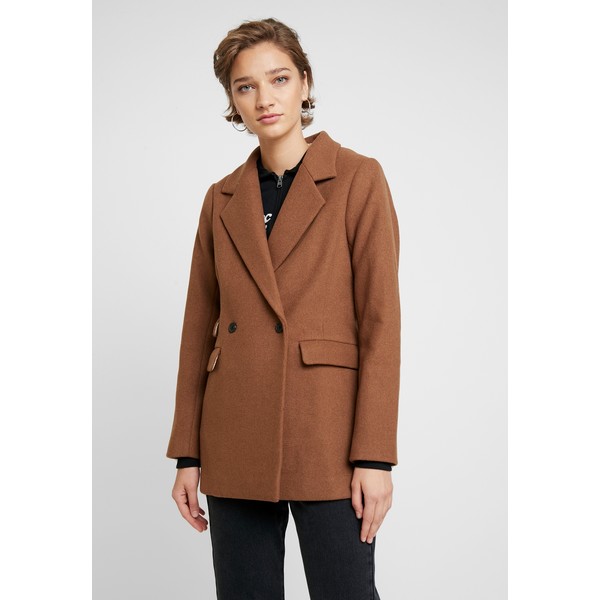 Abercrombie & Fitch COAT Płaszcz wełniany /Płaszcz klasyczny brown plaid A0F21U015