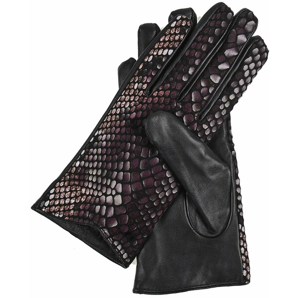 Top Secret Skórzane rękawiczki ze strukturalnego materiału SRE0269