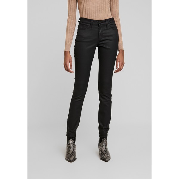 Calvin Klein Jeans SUPER SKINNY Jeansy Skinny Fit black coated denim C1821N05B