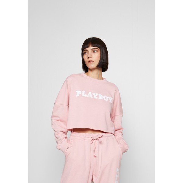 Missguided PLAYBOY LONG SLEEVE LOUNGE Bluza pink M0Q21J03F