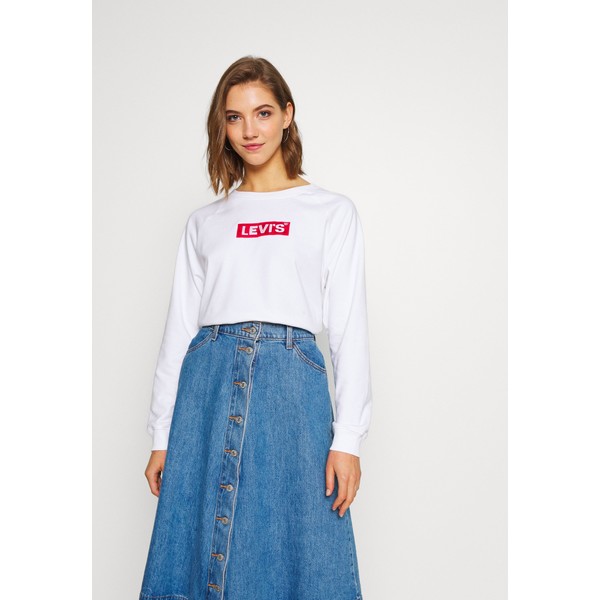 Levi's® RELAXED GRAPHIC CREW Bluza white LE221J02T