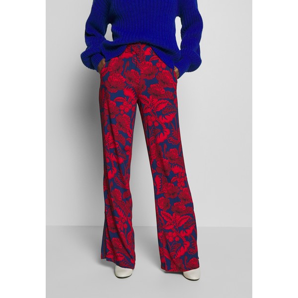 Desigual ERITREA Spodnie materiałowe red/blue DE121A059