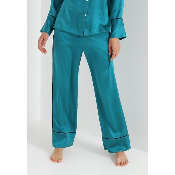 ASCENO BOTTOM Spodnie od piżamy emerald/black A0781O006