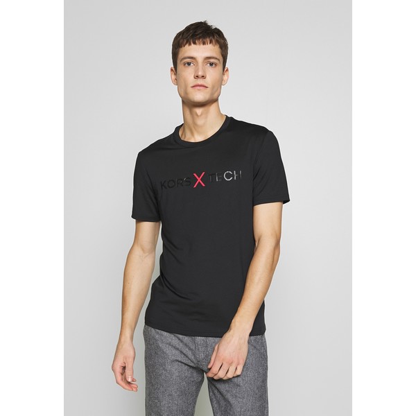 Michael Kors X LOGO TEE T-shirt z nadrukiem black 1MI22O02T
