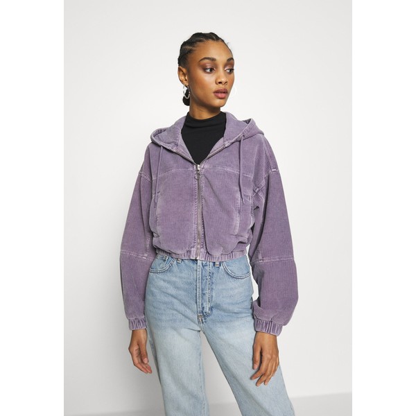 BDG Urban Outfitters HOODED JACKET Kurtka Bomber lilac QX721G008