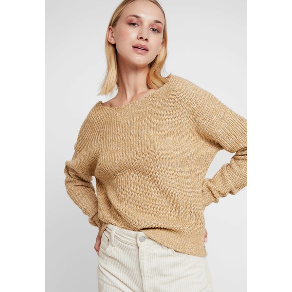 Nly by Nelly DEEP BACK Sweter beige NEG21I00H