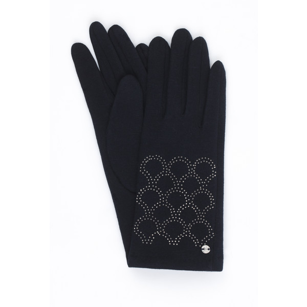 Monnari Ocieplane rękawiczki z łuskowym wzorem 19Z-GLV0450-K013