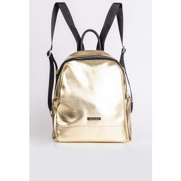 Połyskujący plecak z logo marki Monnari 20W-BAG3470-K023