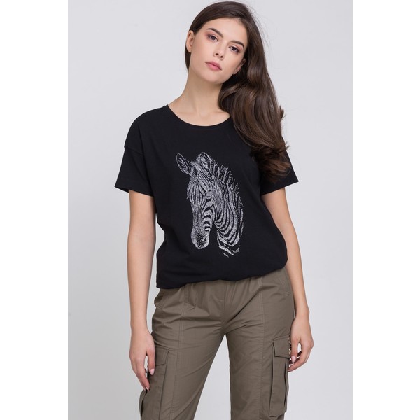 Monnari T-shirt ze zwierzęcym motywem 20L-TSH1299-K020