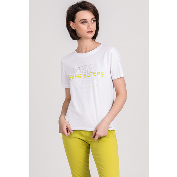 Monnari T-shirt z połyskującym napisem 20W-TSH0400-K000