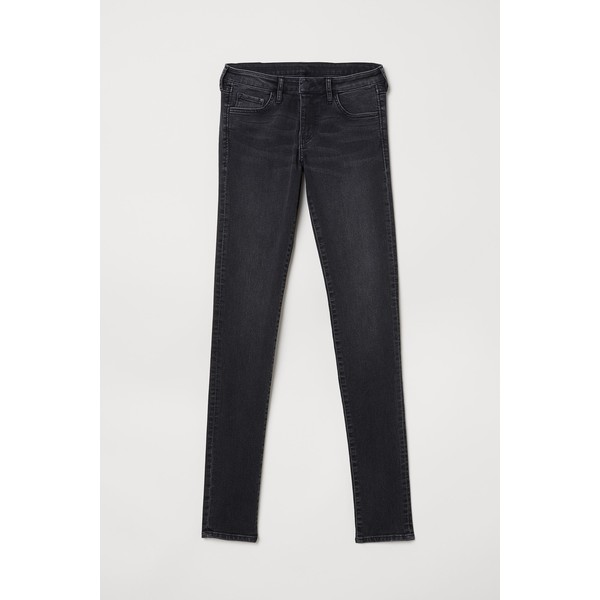 H&M Super Skinny Low Jeans 0399087019 Czarny/Sprany