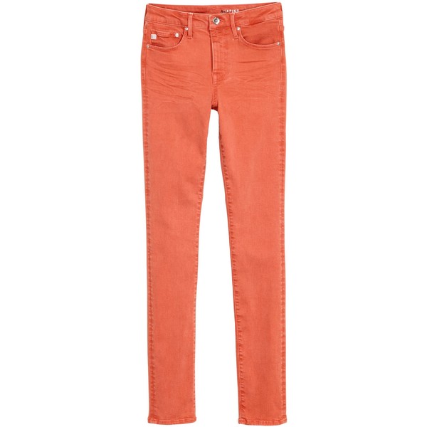 H&M Shaping Skinny Regular Jeans 0399136002 Koralowy