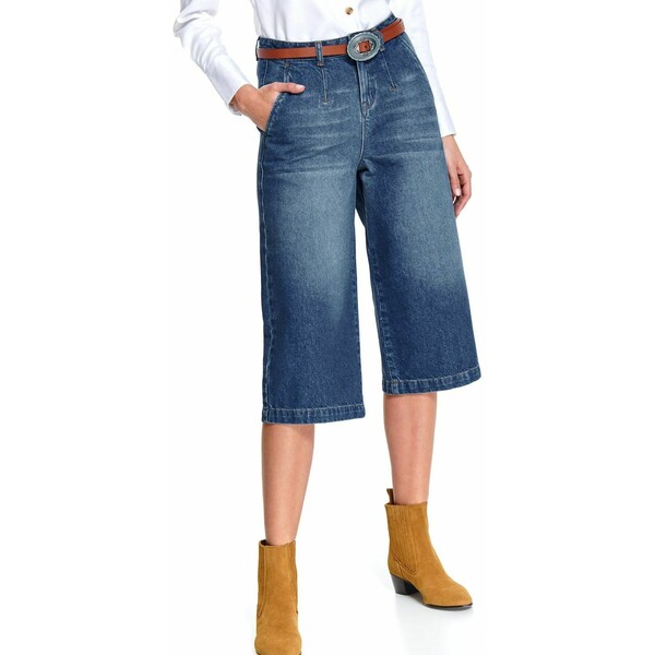 Top Secret Spodnie jeansowe culotte o długości siedem ósmych SSJ0010