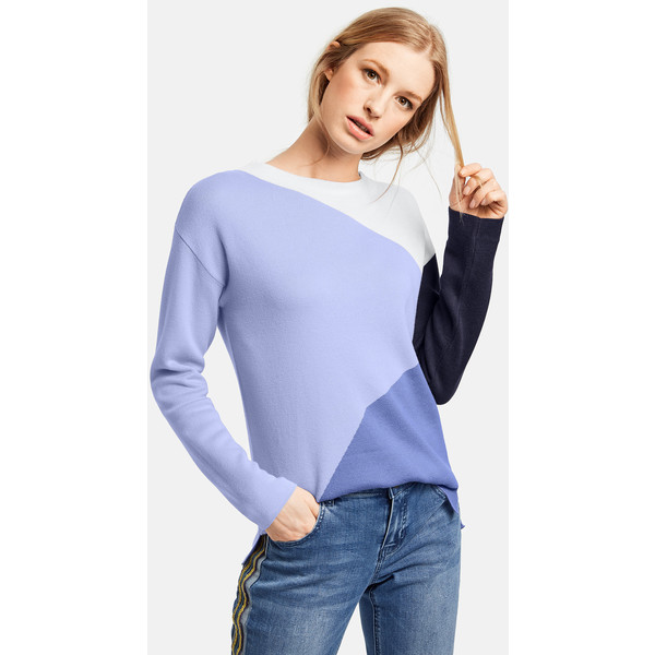 TAIFUN Sweter w kolorowe pasy 11_572013-15003_8112_L