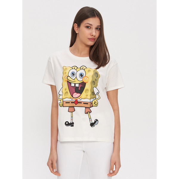 House Koszulka z nadrukiem SpongeBob YM445-00X