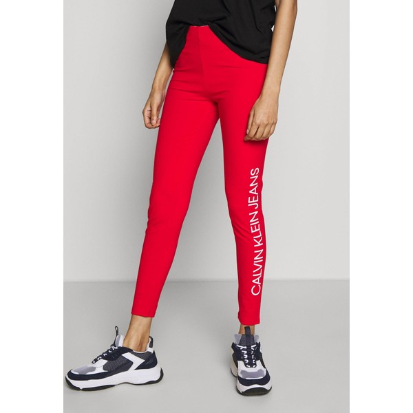 Calvin Klein Jeans INSTITUTIONAL LOGO Legginsy fiery red C1821A03F