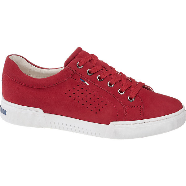czerwone sneakersy damskie 5th Avenue na białej podeszwie 11072552