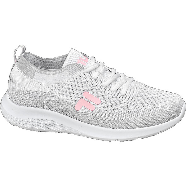 biało-szare sneakersy damskie Fila z różowym logo 18212012