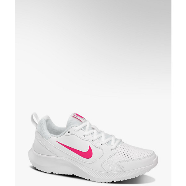 NIKE białe sneakersy damskie Nike Todos z różowym logo 18211124