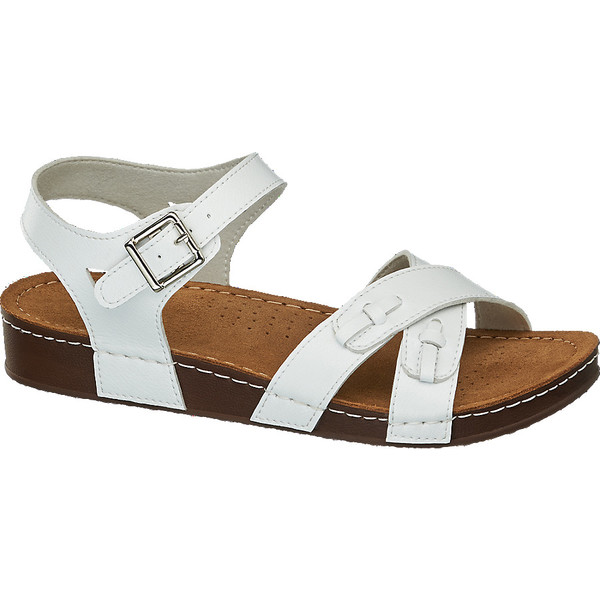 białe komfortowe sandały damskie Easy Street 1220823