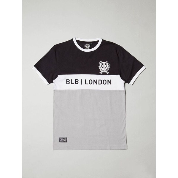 Crankk Koszulka BLB CUT&SEW Blck/Wht/Grey