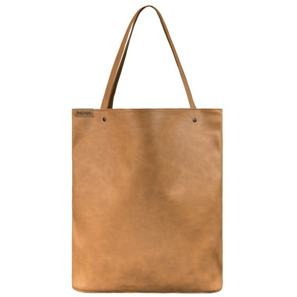 hairoo Shopper bag XL ruda klasyczna torba na zamek Vegan