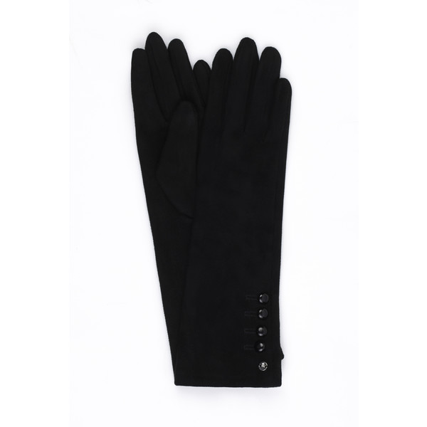 Monnari Długie, zamszowe rękawiczki z guzikami 19J-GLV0290-K020