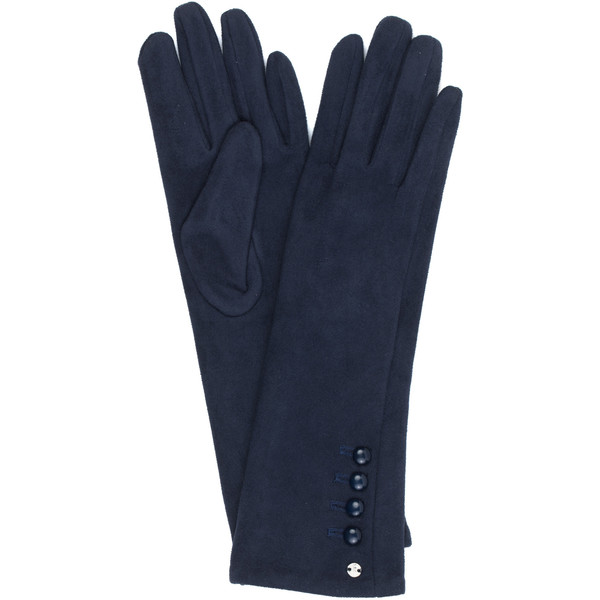 Monnari Długie, zamszowe rękawiczki z guzikami 19J-GLV0290-K013