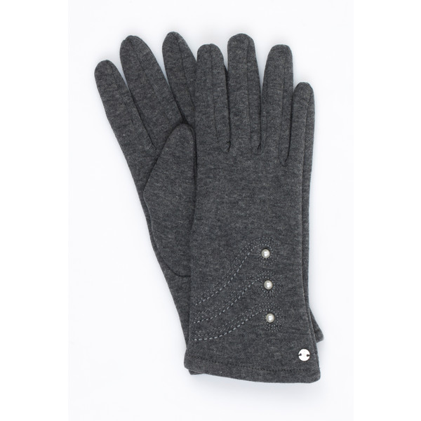 Monnari Kobiece rękawiczki z subtelnym wzorem 19J-GLV0710-KM19