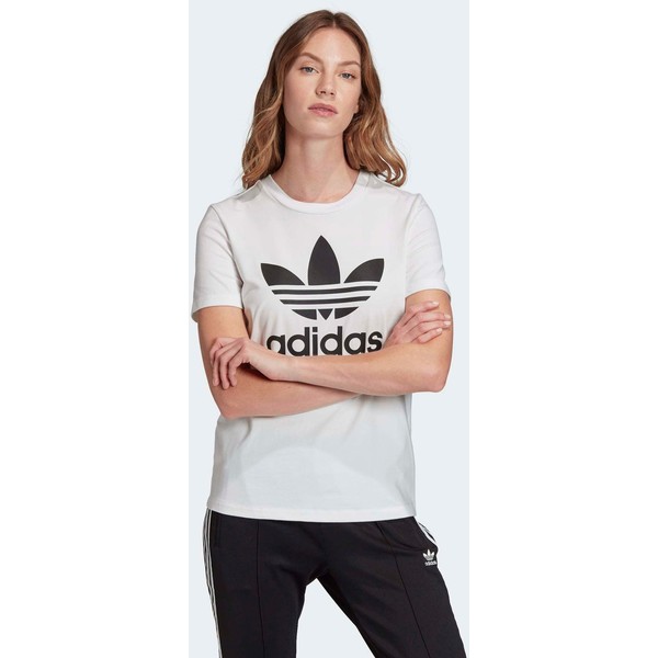 adidas Originals T-shirt z nadrukiem white AD121D0Q3
