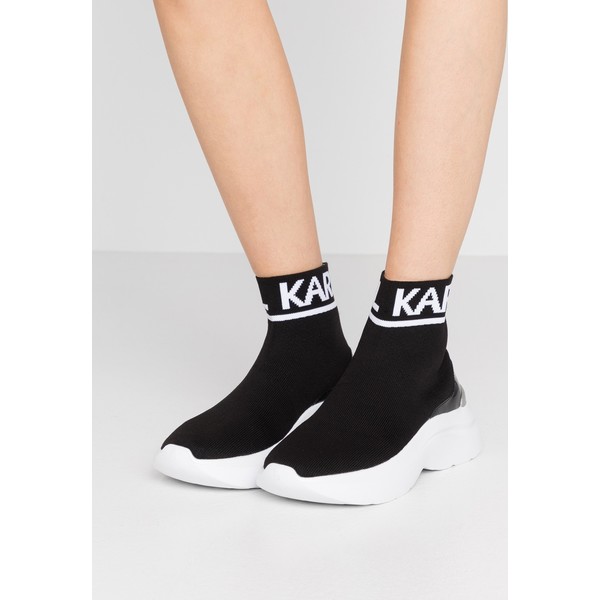 KARL LAGERFELD SKYLINE ANKLE PULL ON Sneakersy wysokie black/white K4811A03B