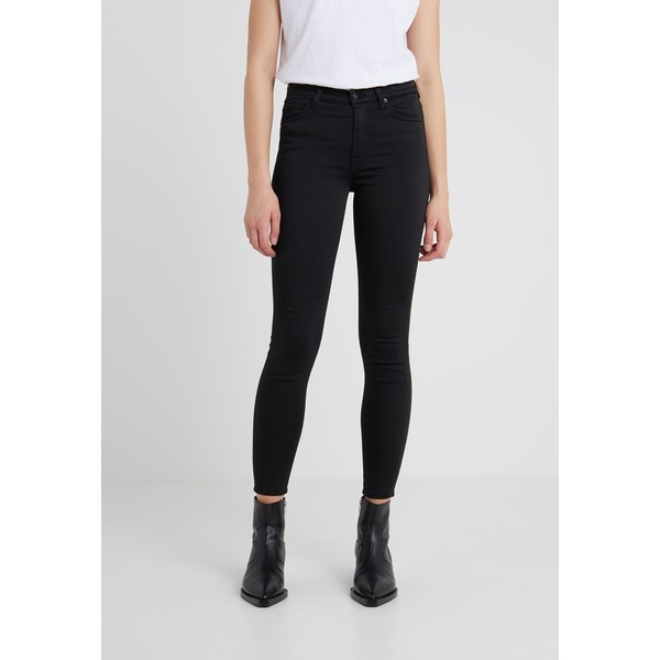 7 for all mankind CROP Jeansy Skinny Fit black 7F121N0C2