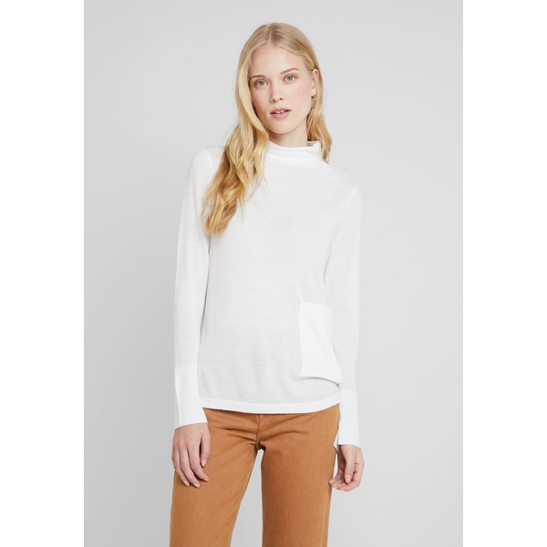 Marc O'Polo PURE LONG SLEEVE DRAPY NECK Sweter natural white M3X21I005