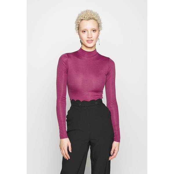 Missguided Tall EXCLUSIVE HIGH NECK LONG SLEEVE Body beaujolais MIG21D02F