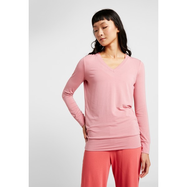 Curare Yogawear NEW V NECK Bluzka z długim rękawem coral pink CY541D01V