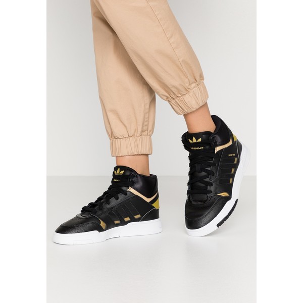 adidas Originals DROP STEP Sneakersy wysokie core black/gold metallic/footwear white AD111A0YK
